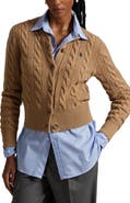 Polo Ralph Lauren Cable Knit Wool & Cashmere Cardigan