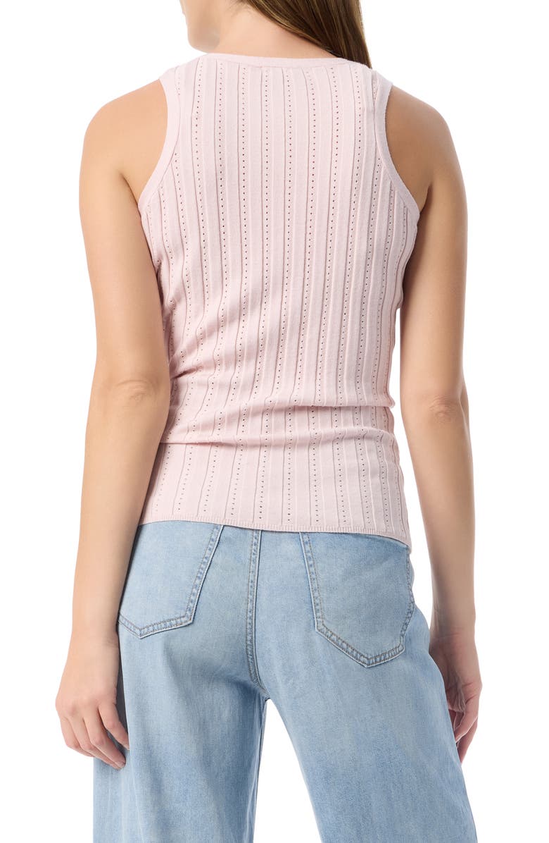 DO by Dee Ocleppo Dot Pointelle Stitch Sweater Tank, Alternate, color, Calcite
