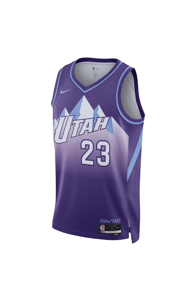 Nike Unisex Nike Lauri Markkanen Purple Utah Jazz 2024/25 Swingman Player Jersey - City Edition, Alternate, color,