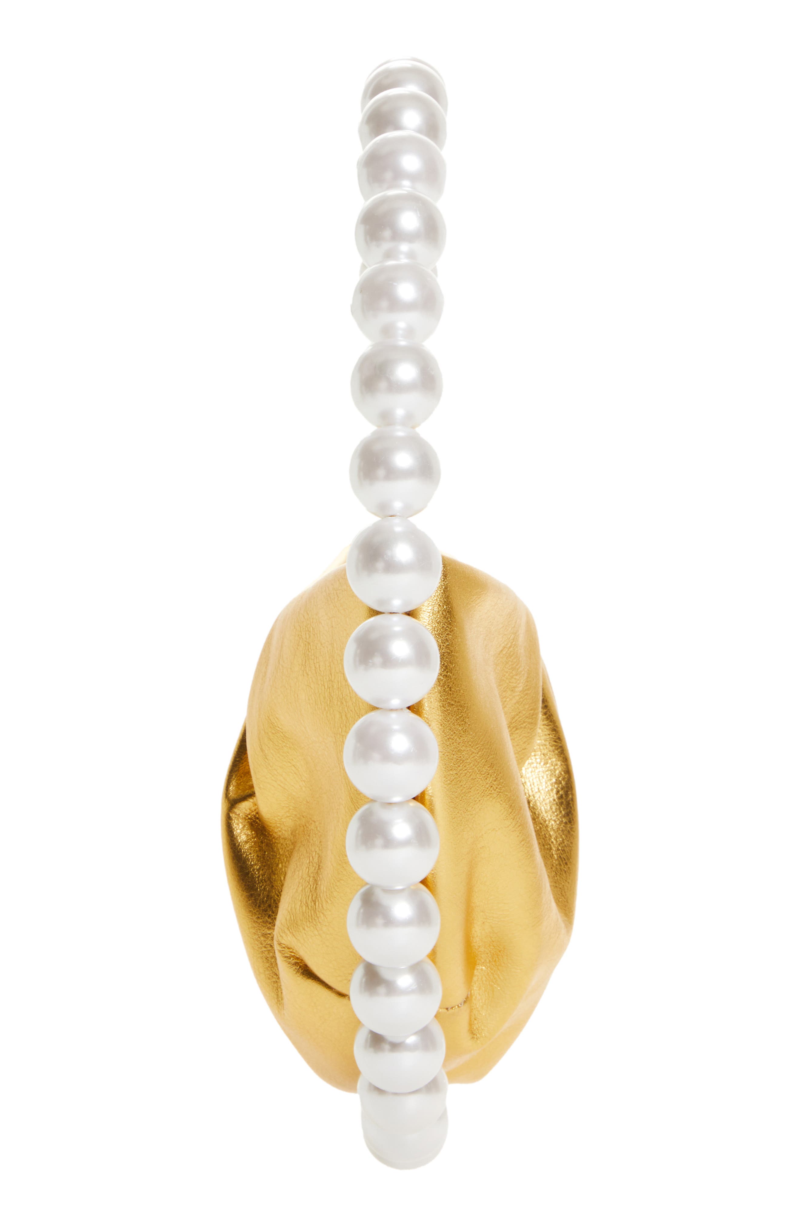 L’alingi L'alingi Eternity Imitation Pearl Top Handle Bag, Alternate, color, 