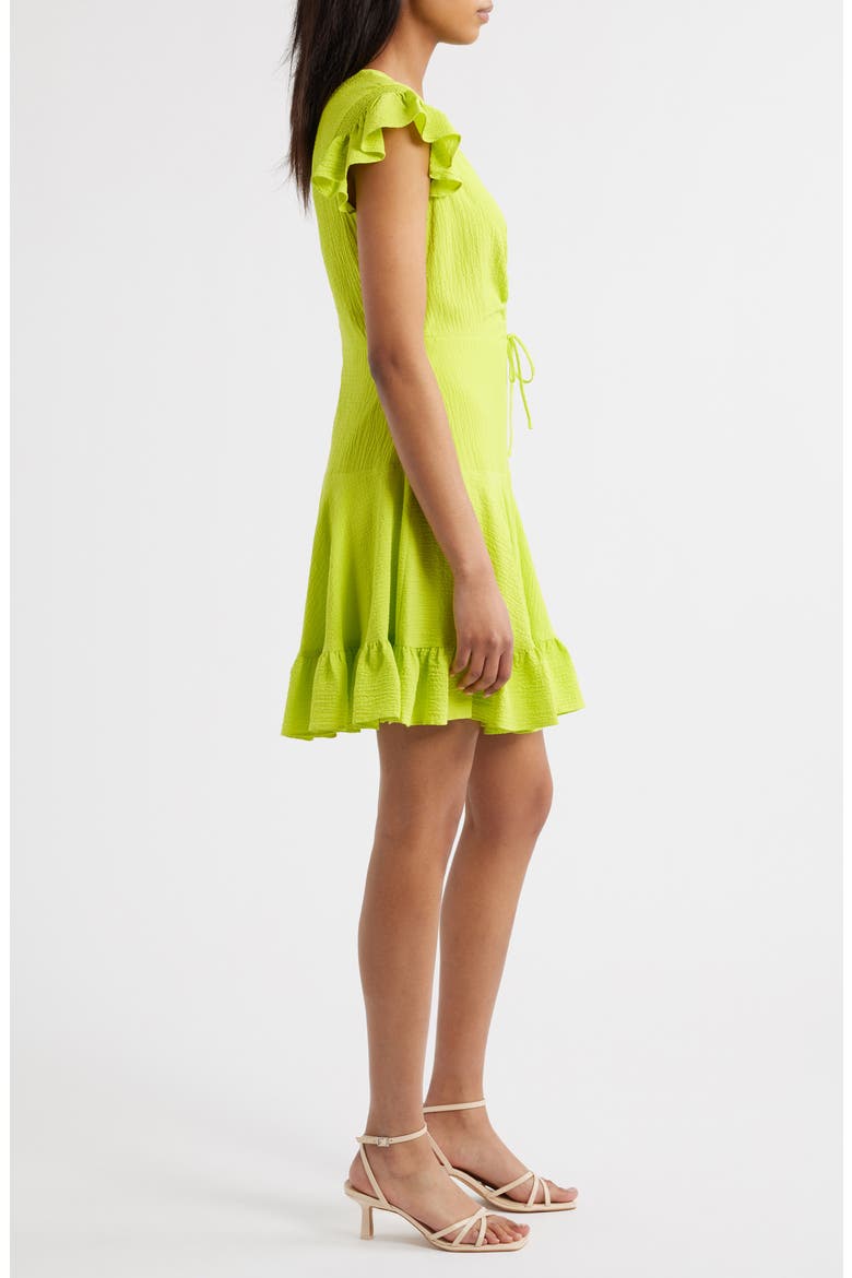 Center Ruched A-Line Dress, Alternate, color, YELLOW