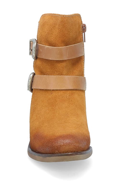 Miz Mooz Dayla Moto Bootie In Wheat Suede