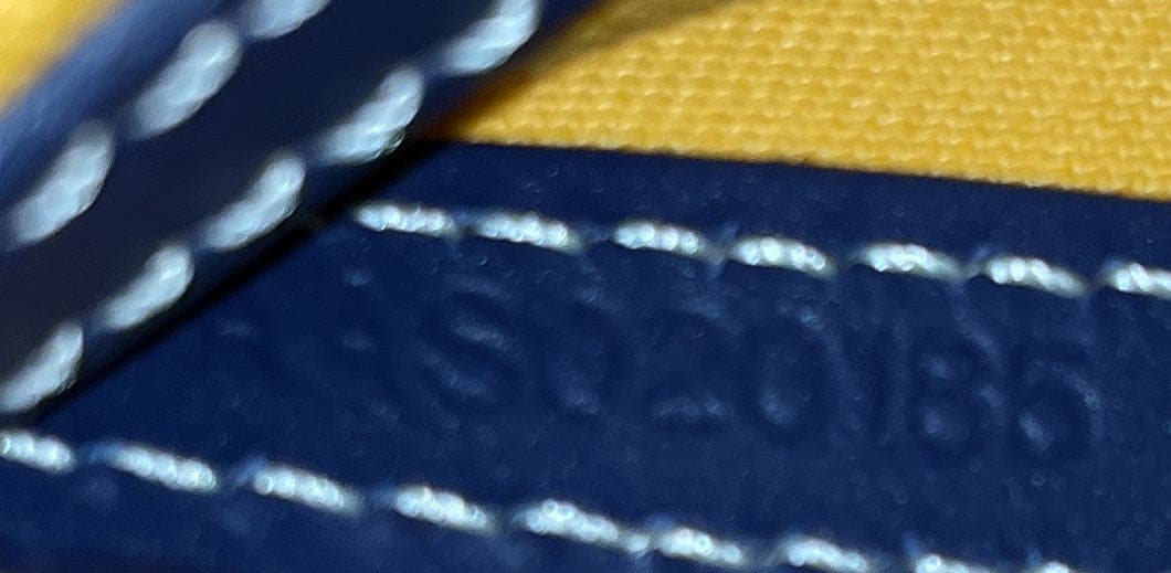 Pre-Owned Goyard Cap Vert Bag Printed Coated Canvas, Alternate, color, Blue