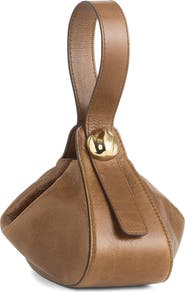 Madewell The Sculpted Metal Wristlet Bag