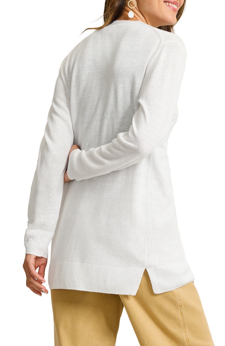 Tommy Bahama Addison Beach Linen Blend Cardigan, Alternate, color, White