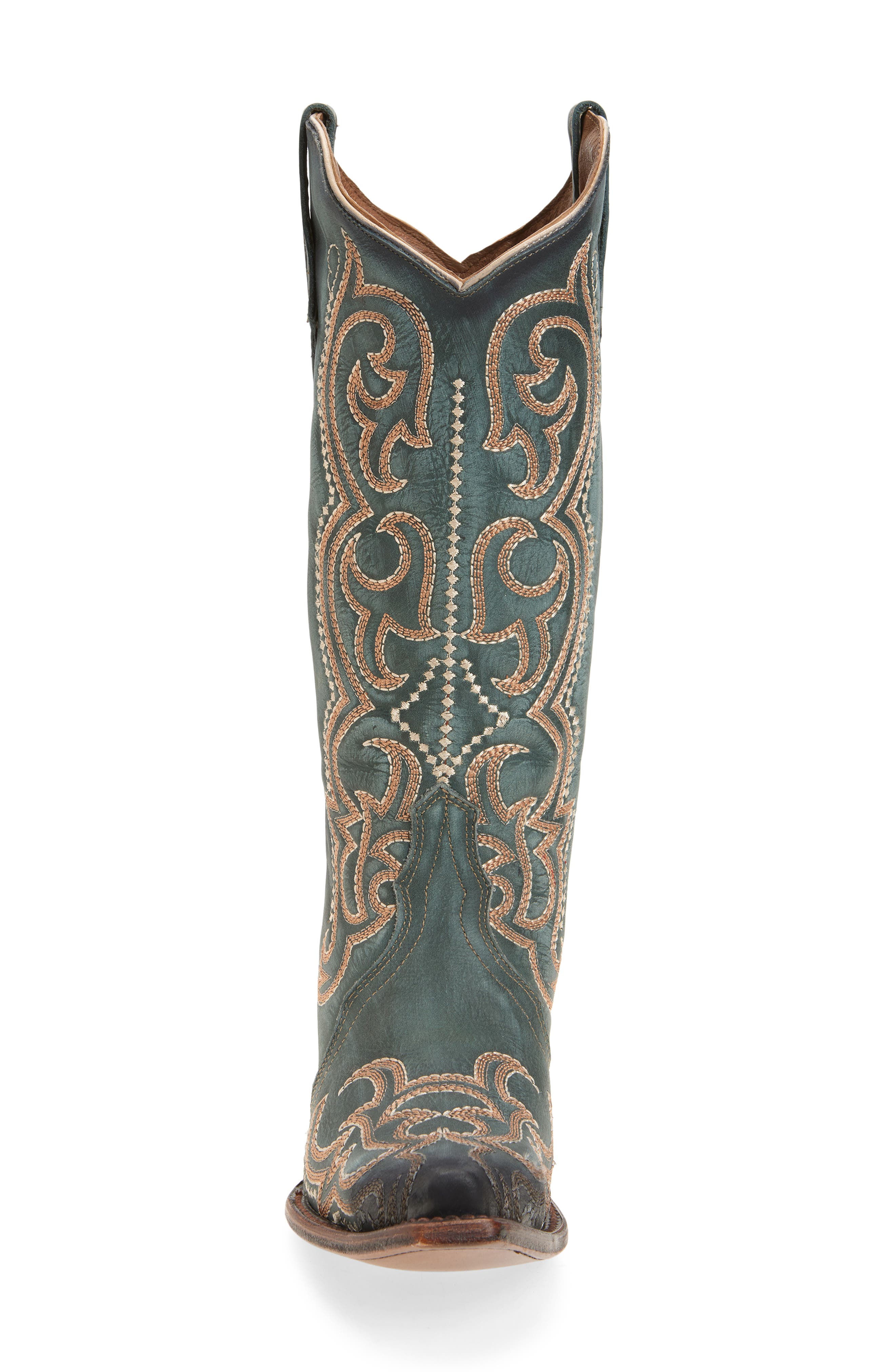 CIRCLE G Knee High Western Boot, Alternate, color, Blue Jean