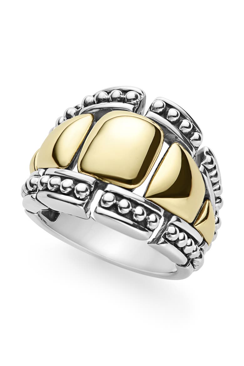 High Bar Caviar Graduated Statement Ring, Alternate, color, TWO-TONE