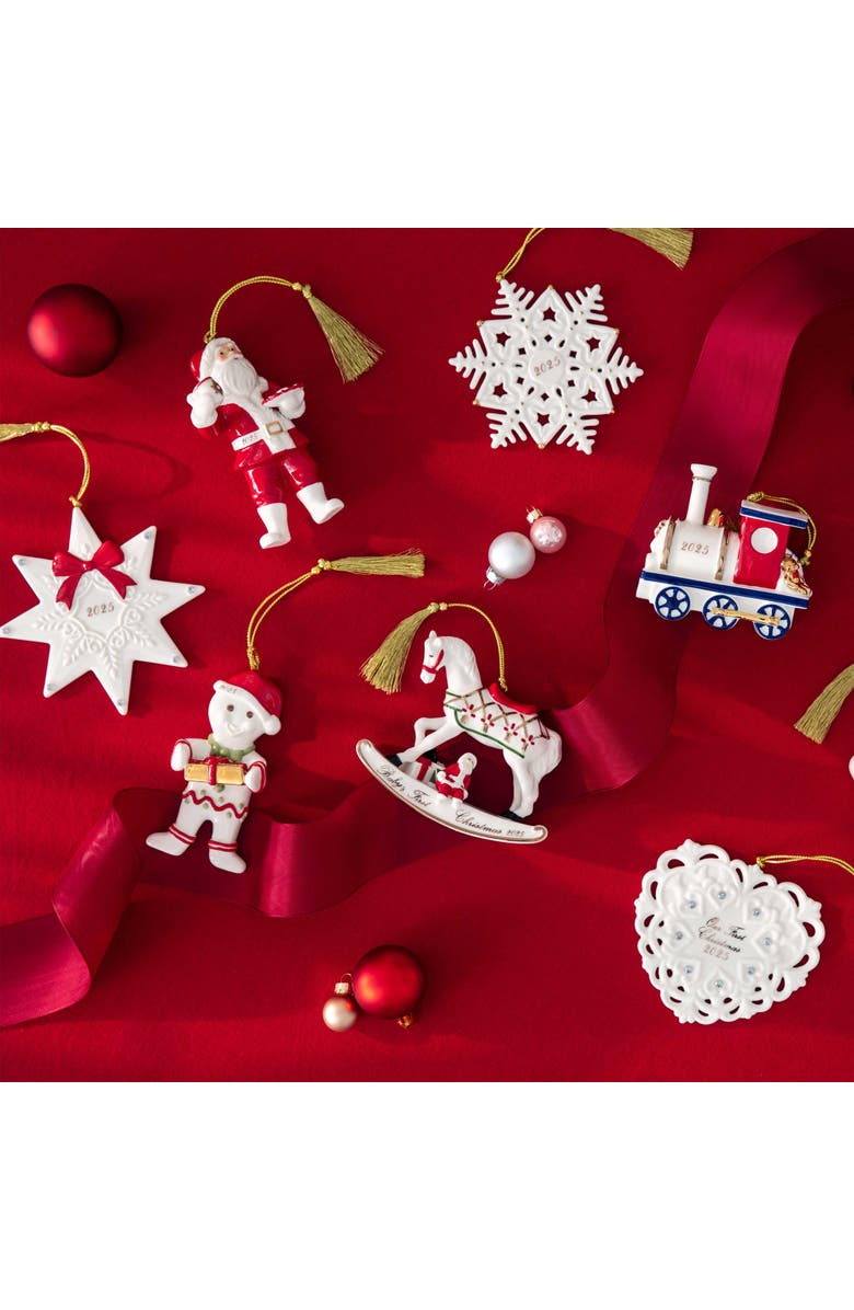 Villeroy & Boch Christmas Classics Gingerbread Man Dated Ornament 2025, Alternate, color, Multi