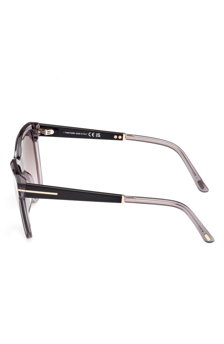 TOM FORD Lucia 54mm Gradient Square Sunglasses, Alternate, color,
