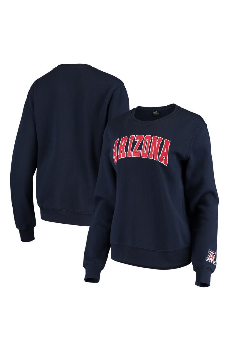 COLOSSEUM Women's Colosseum Navy Arizona Wildcats Campanile Pullover Sweatshirt, Main, color, Navy