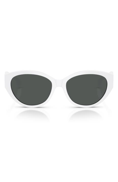 56mm Gradient Oval Sunglasses