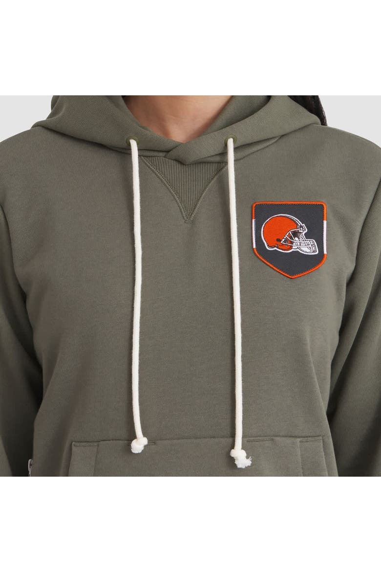 Women's Nike Olive Cleveland Browns 2025 Salute to Service Sideline Standard Issue Dri-FIT Hoodie, Alternate, color, Olive