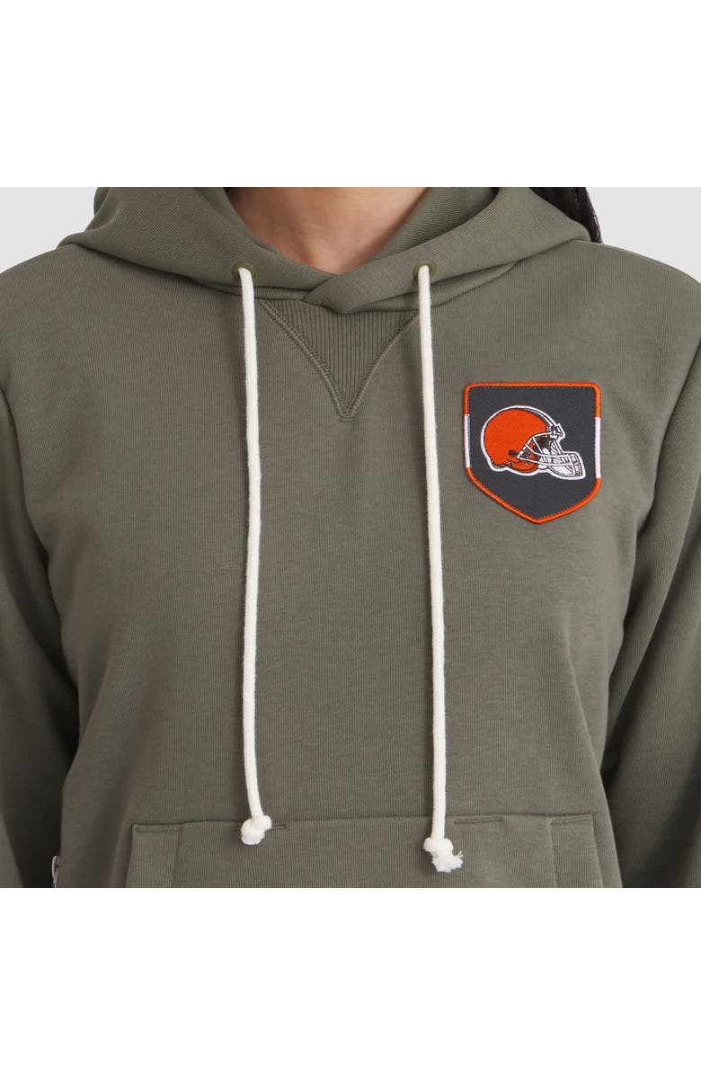 Nike Women's Nike Olive Cleveland Browns 2025 Salute to Service Sideline Standard Issue Dri-FIT Hoodie, Alternate, color, Olive