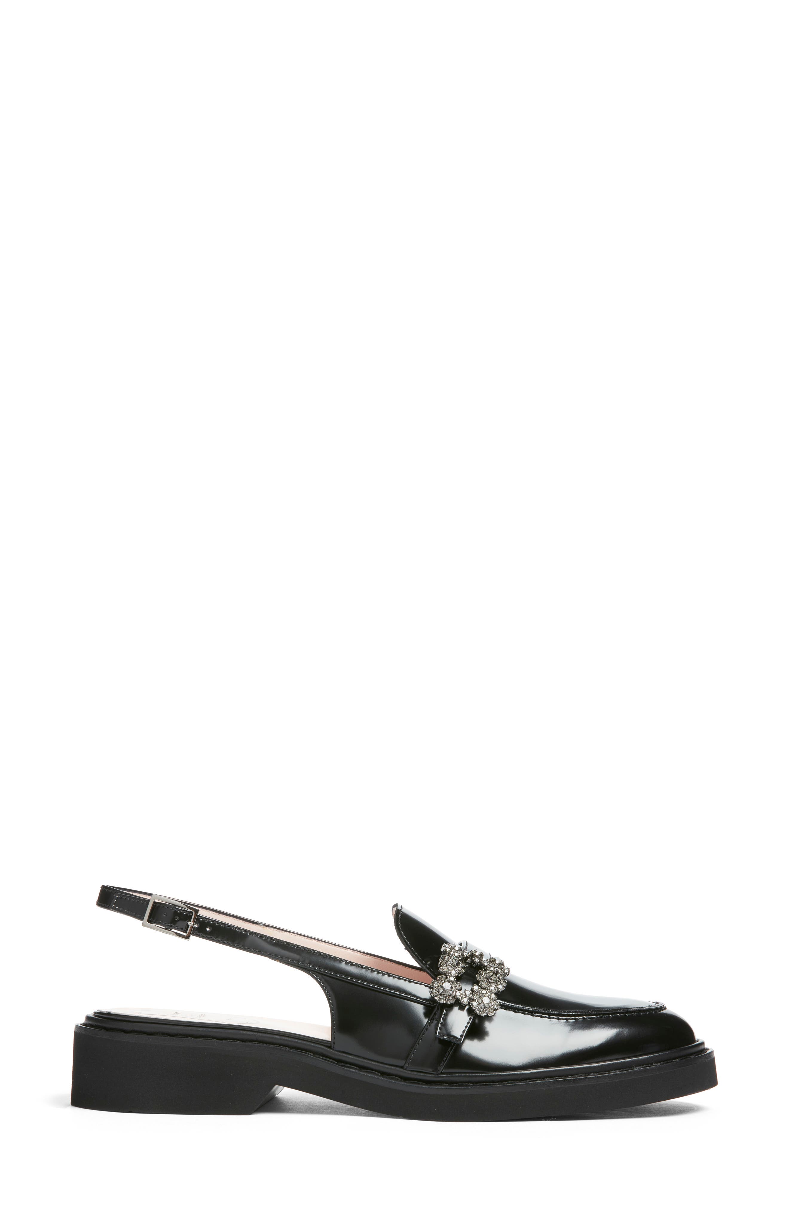 Roger Vivier Viv Rangers Slingback Loafer, Alternate, color, Nero