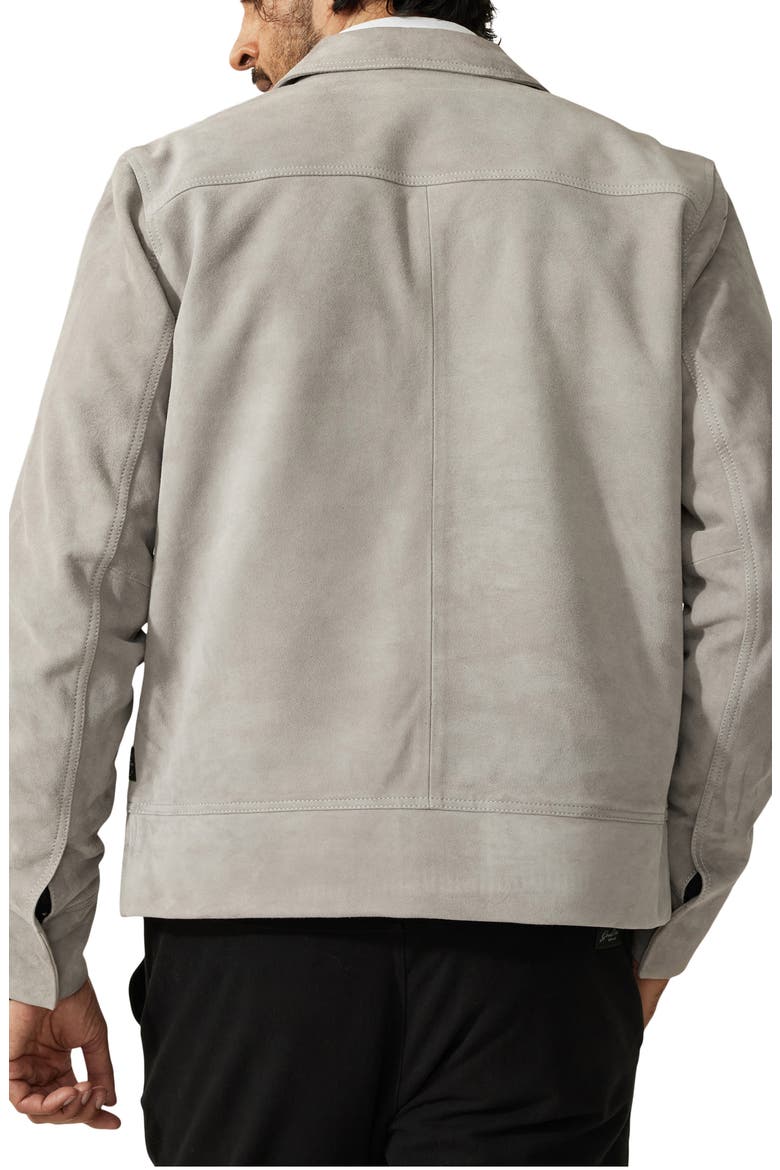 Suede Jacket, Alternate, color, FROST GREY