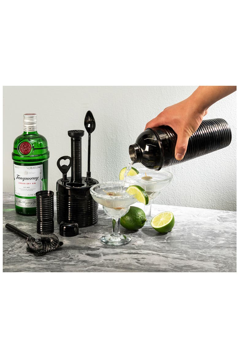 7-Piece Cocktail Bar Set, Alternate, color, BLACK
