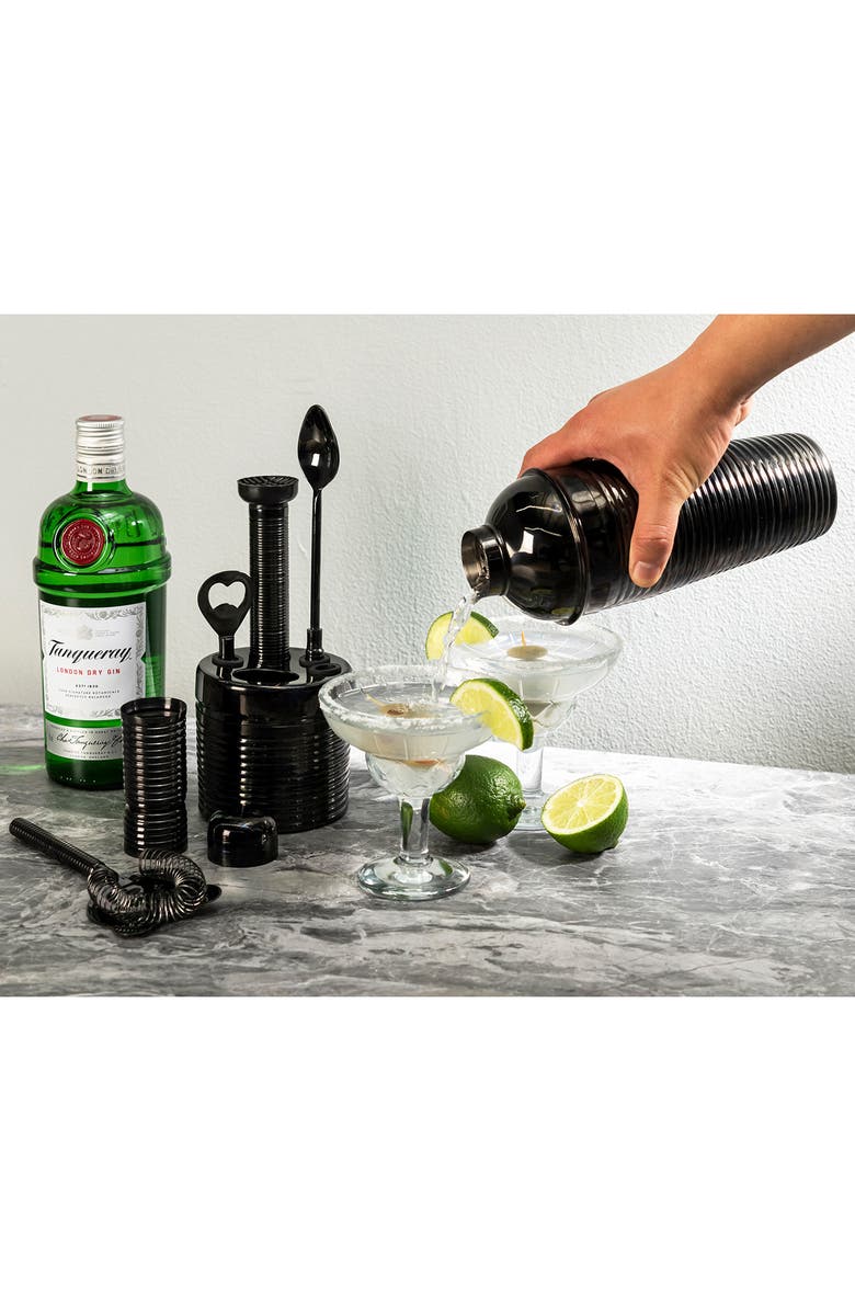 FRENCH HOME 7-Piece Cocktail Bar Set, Alternate, color, Black