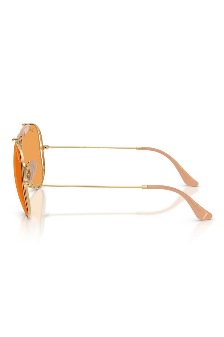 53mm Shooter Pilot Sunglasses, Alternate, color, ARISTA / ORANGE