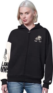 STARTER Women's Starter Black Cleveland Browns 4th Down Full-Zip Hoodie