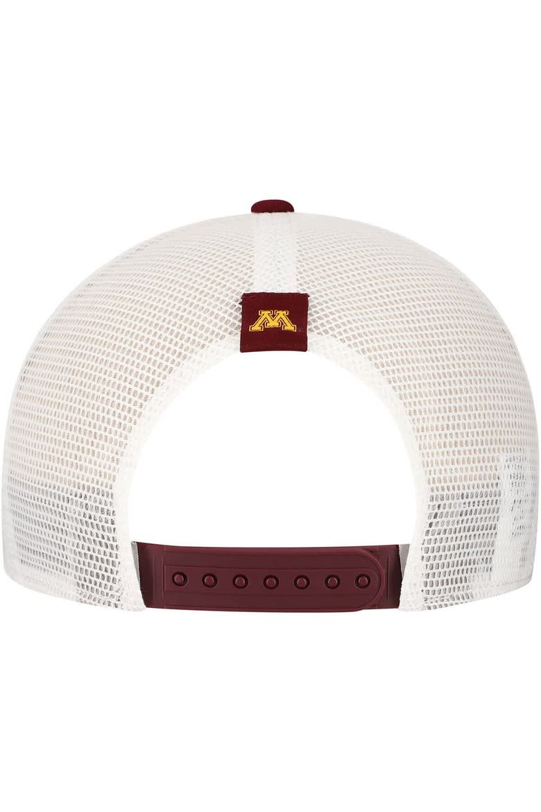 Men's Nike Maroon Minnesota Golden Gophers 2024/25 Sideline Rise Trucker Adjustable Hat, Alternate, color, Maroon