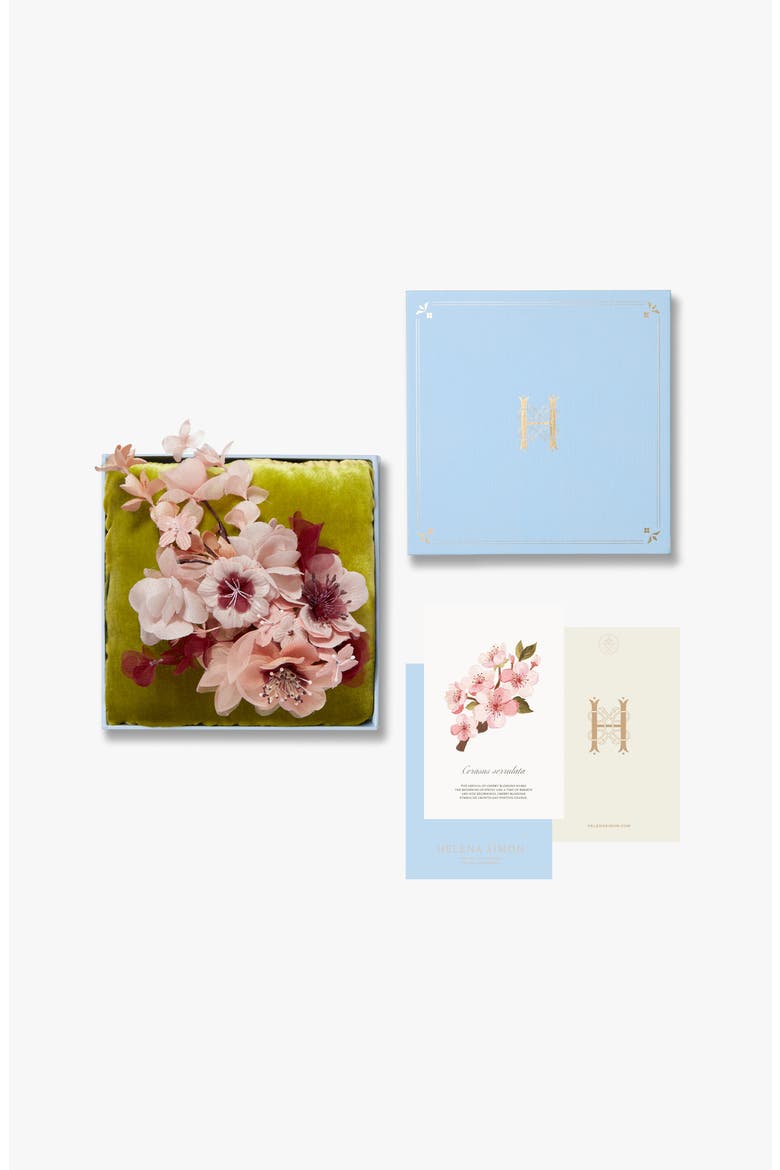 The Cherry Blossom Branch Floral Brooch, Alternate, color, Pink