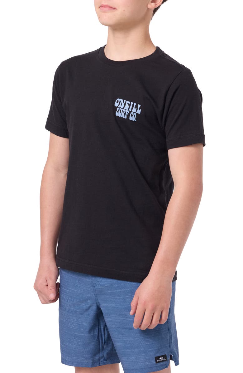 O'Neill Kids' Pelly Cotton Graphic T-Shirt, Alternate, color, Black