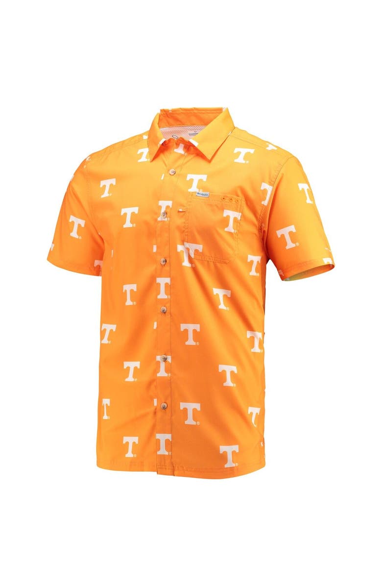 Columbia Men's Columbia Tennessee Orange Tennessee Volunteers Super Slack Tide Omni-Shade Button-Up Shirt, Alternate, color, 