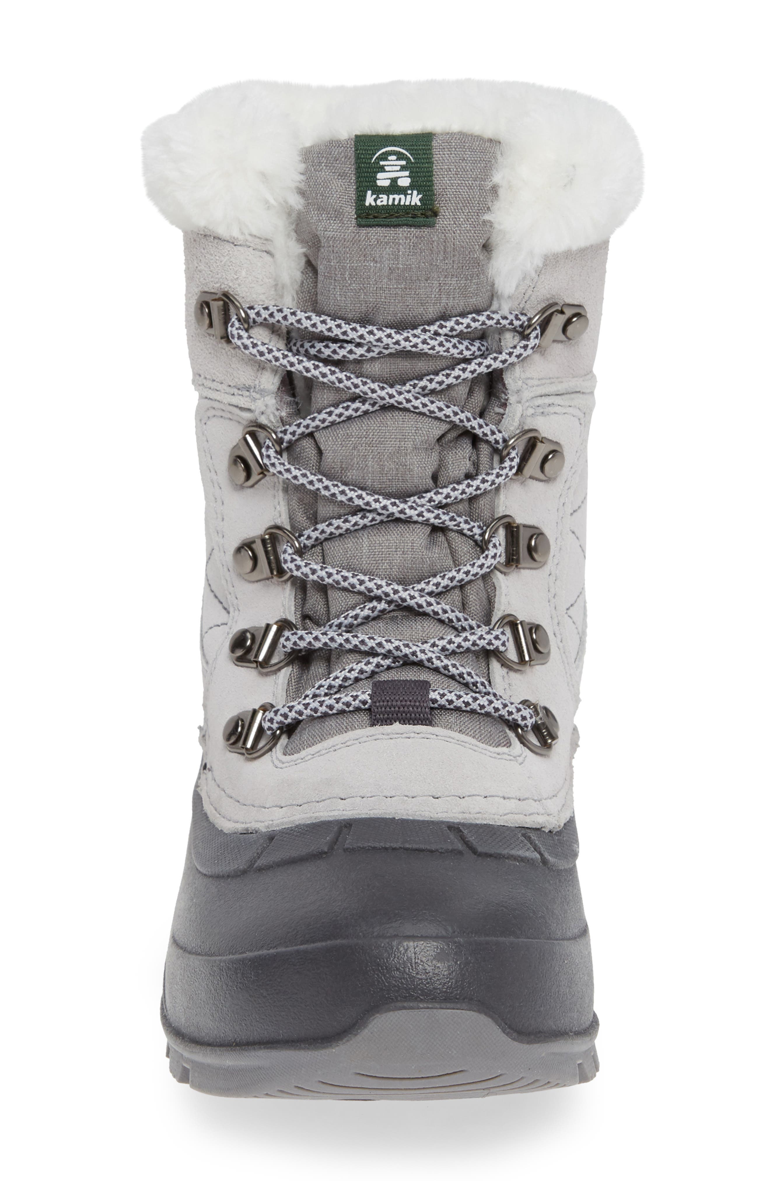 Snovalley1 Waterproof Thinsulate® Insulated Snow Boot, Alternate, color, LIGHT GREY SUEDE