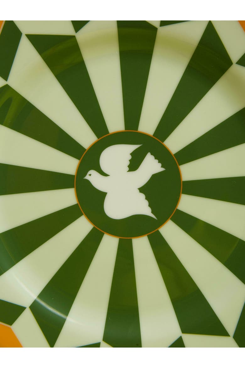 Dessert Plates Set Of 2 Roman Dove Bosco Dark Green, Alternate, color, Roman Dove Bosco Dark Green