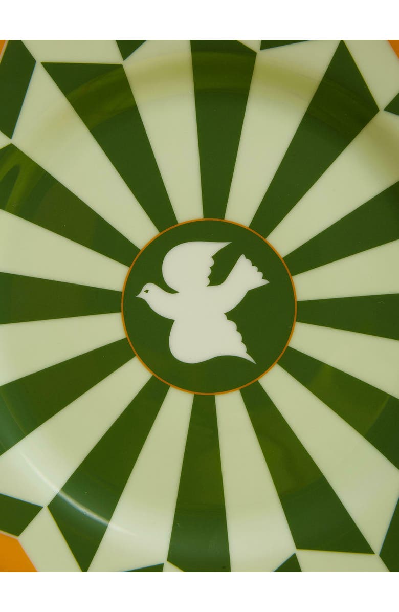 La DoubleJ Dessert Plates Set Of 2 Roman Dove Bosco Dark Green, Alternate, color, Roman Dove Bosco Dark Green