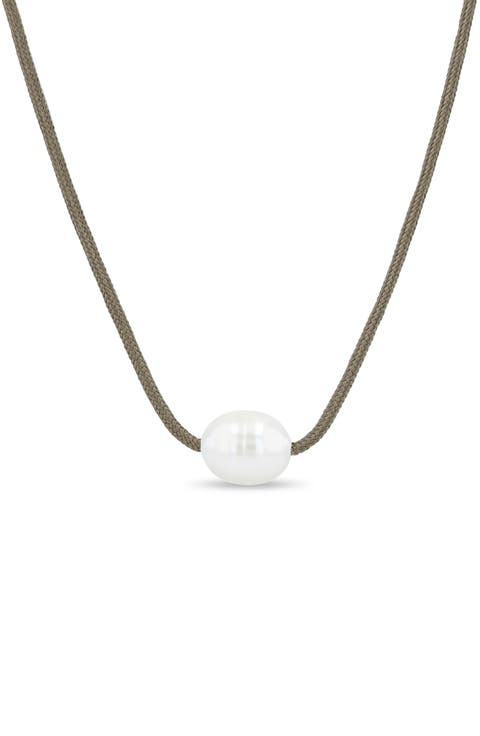 Paracord Cultured Pearl Necklace