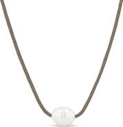 Zoë Chicco Paracord Cultured Pearl Necklace