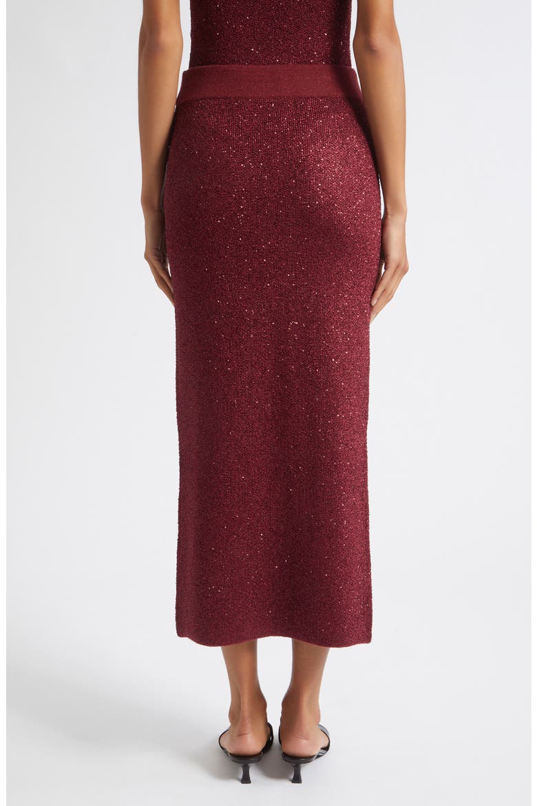 Alisha Sequin Skirt, Alternate, color, OXBLOOD