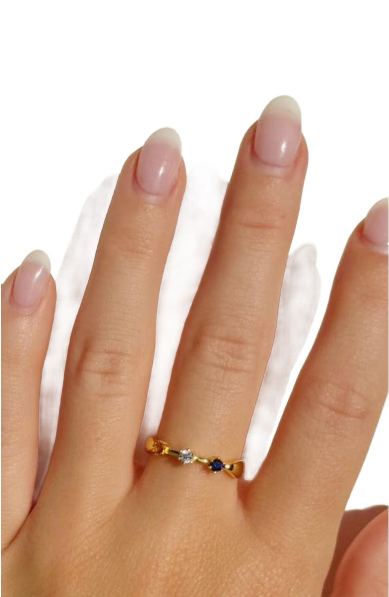 Little Sky Stone Elena Sapphire Accent Ring, Alternate, color, Gold / Multicolor