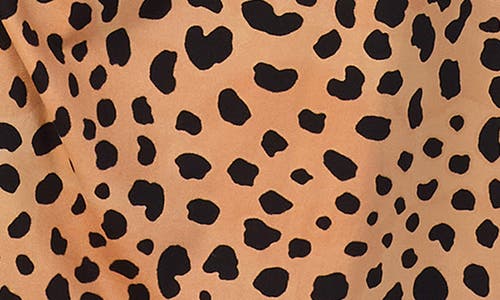 Room Service Pjs Print Long Chemise In Brown