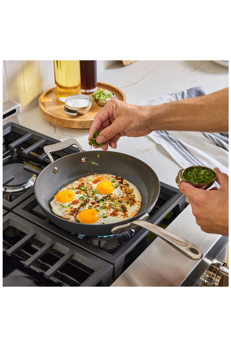 HA1 Ceramic Nonstick 10.5-Inch Fry Pan with Lid, Alternate, color, GRAY