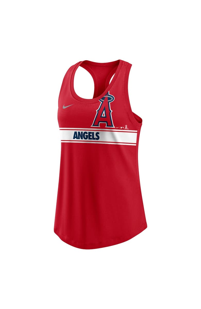 Nike Women's Nike Red Los Angeles Angels Cropped Logo Performance Racerback Tank Top, Alternate, color, 
