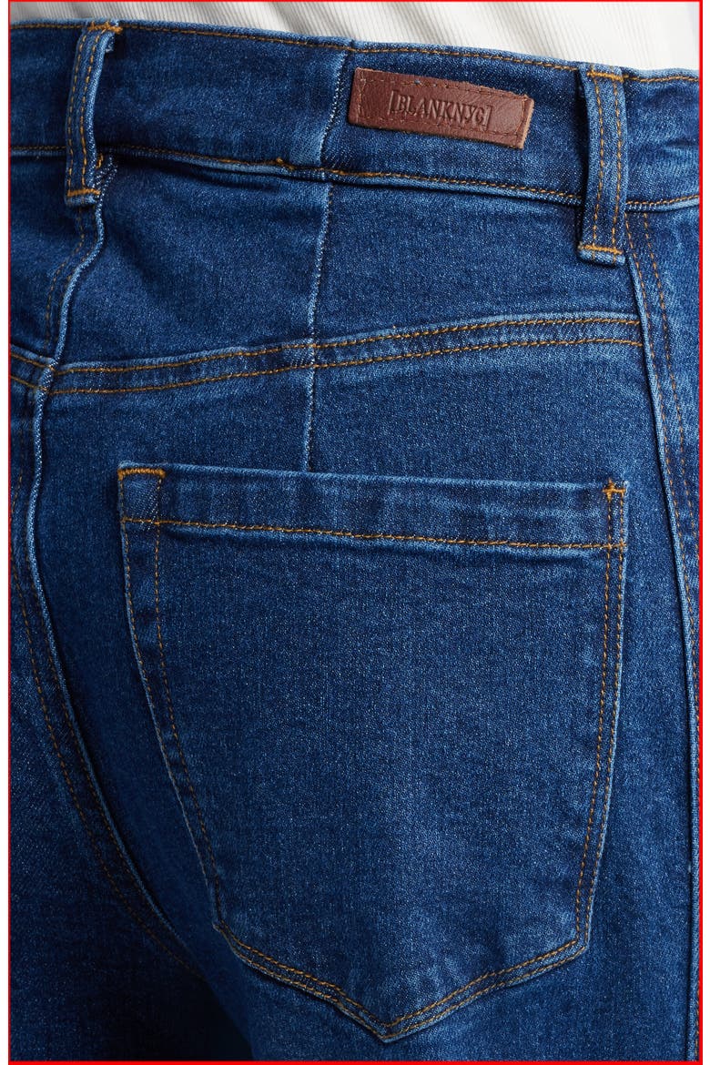 Seamed Barrel Jeans, Alternate, color, DEEP DOWN