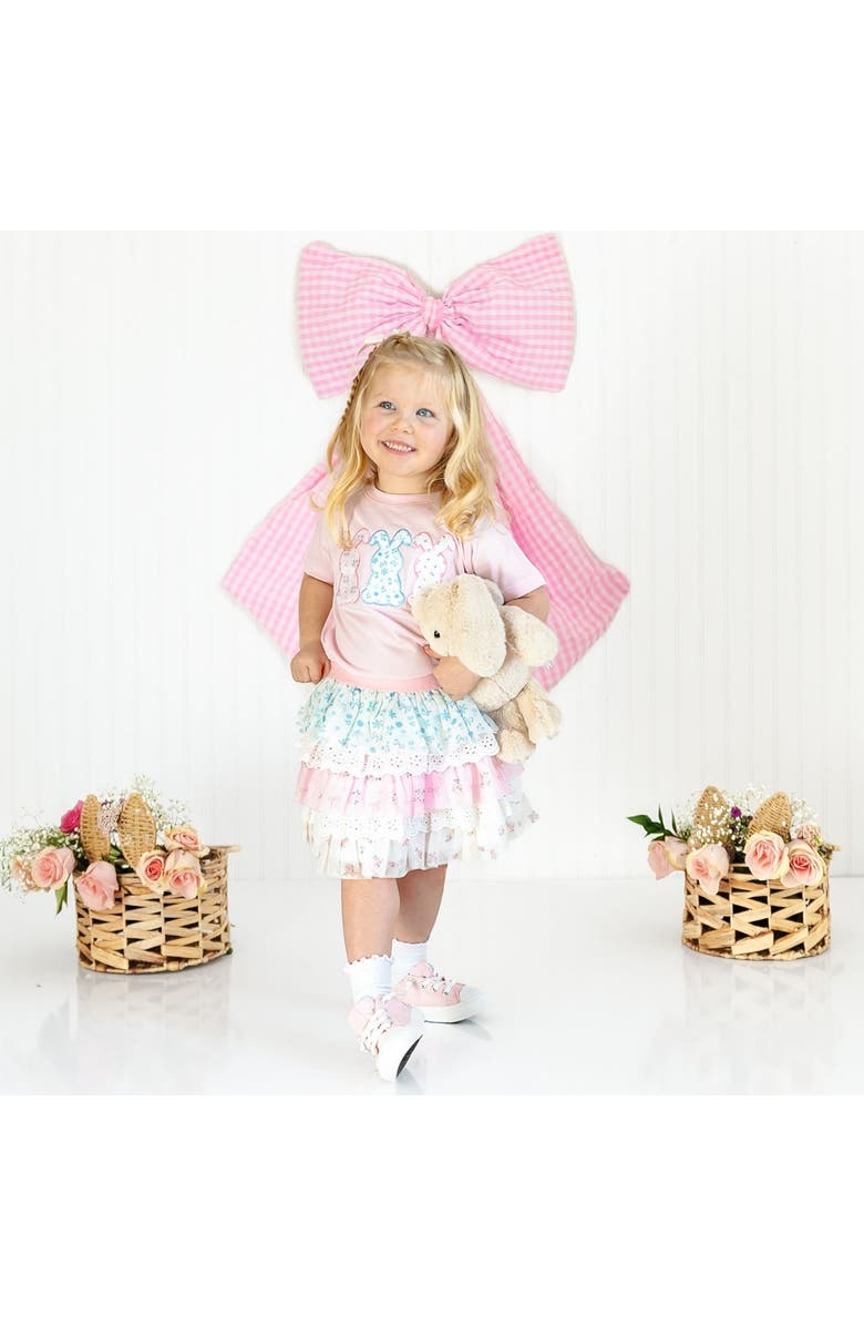 Sweet Wink Floral & Lace Tiered Tutu, Alternate, color, Multicolor