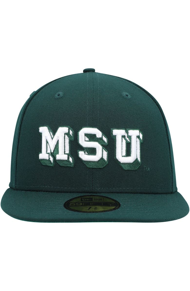 New Era Men's New Era Green Michigan State Spartans Vault Multi 59FIFTY Fitted Hat, Alternate, color, Green