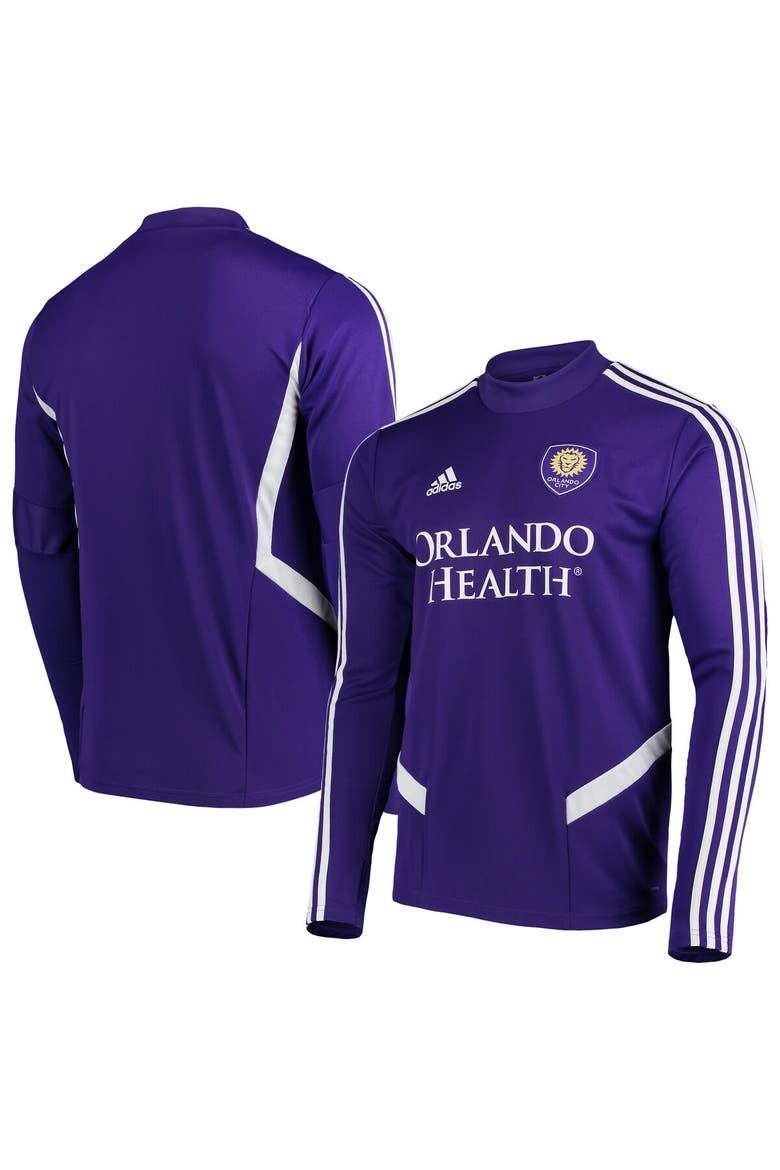 Men's adidas Purple Orlando City SC 2019 Long Sleeve Training Jersey, Main, color, Purple