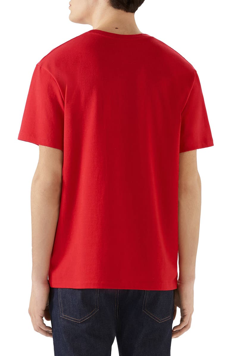 Gucci Tennis Embroidered Cotton T-Shirt, Alternate, color, 