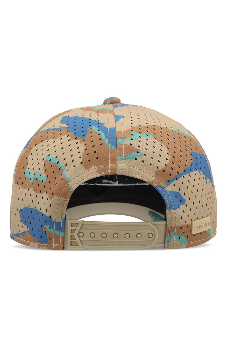 Melin Odyssey Islands Hydro Performance Snapback Hat, Alternate, color, Sand Camo