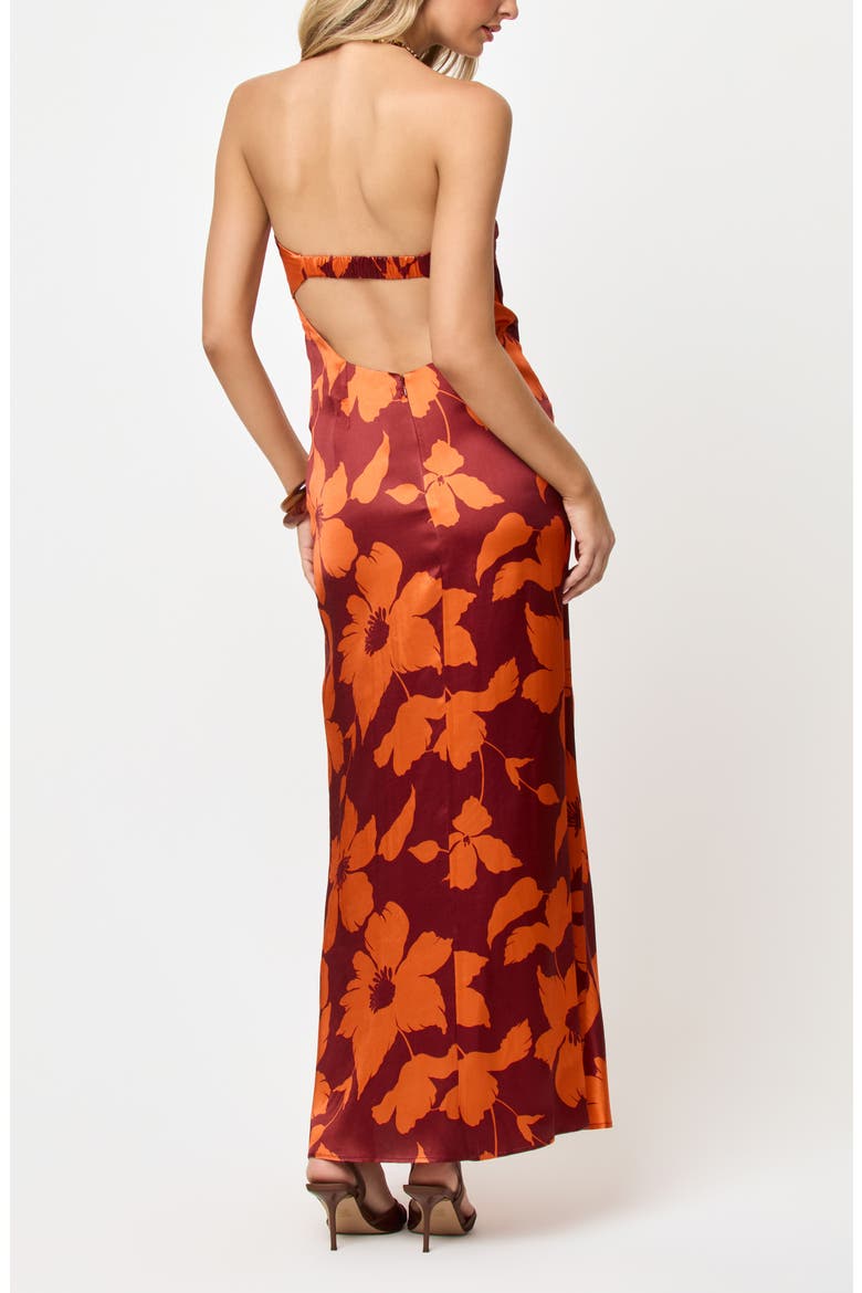 Spring in Love Strapless Dress, Alternate, color, COCOBOLO
