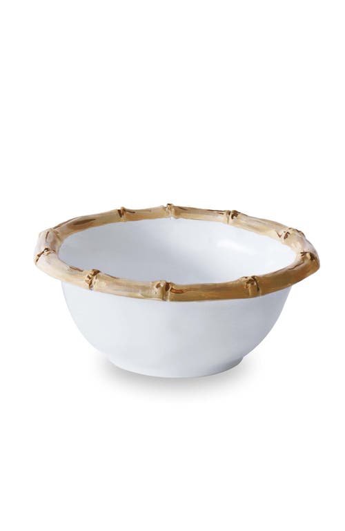 Beatriz Ball Collection Vida Cane Small Dip Bowl In White