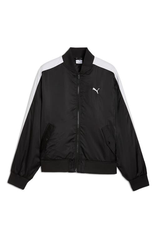 Puma T7 Bomber Jacket Unisex In Black