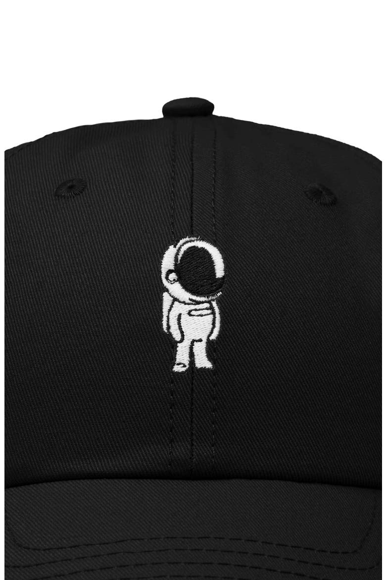 Astronaut Embroidered Space Hat, Alternate, color, Black