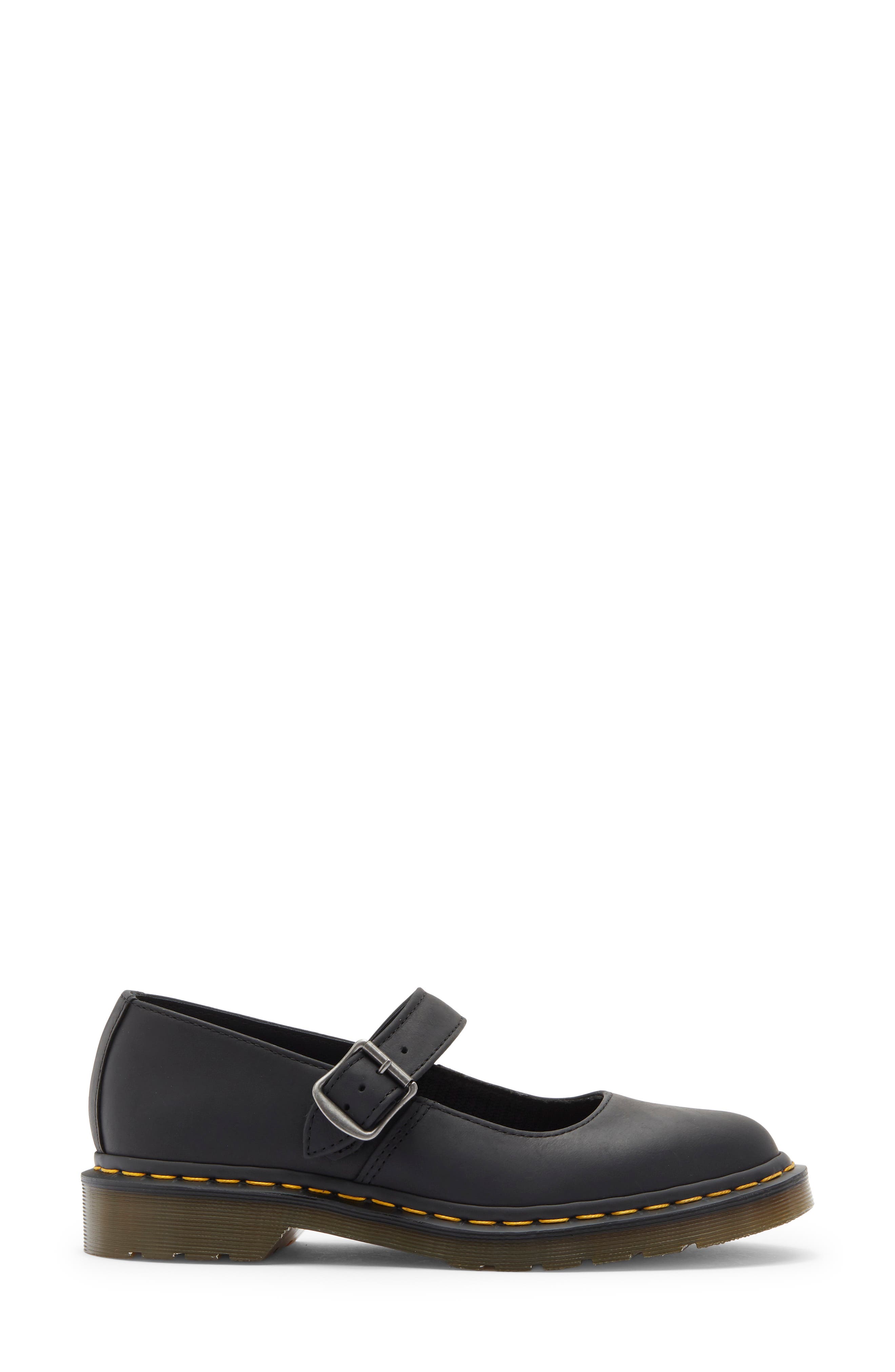Mariel II Mary Jane Flat, Alternate, color, BLACK