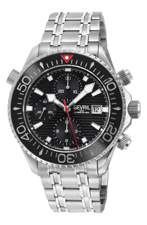 Hudson Yards Swiss Automatic Chronograph Bracelet Watch, 43mm