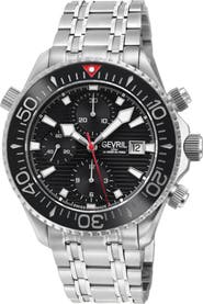 GEVRIL Hudson Yards Swiss Automatic Chronograph Bracelet Watch, 43mm